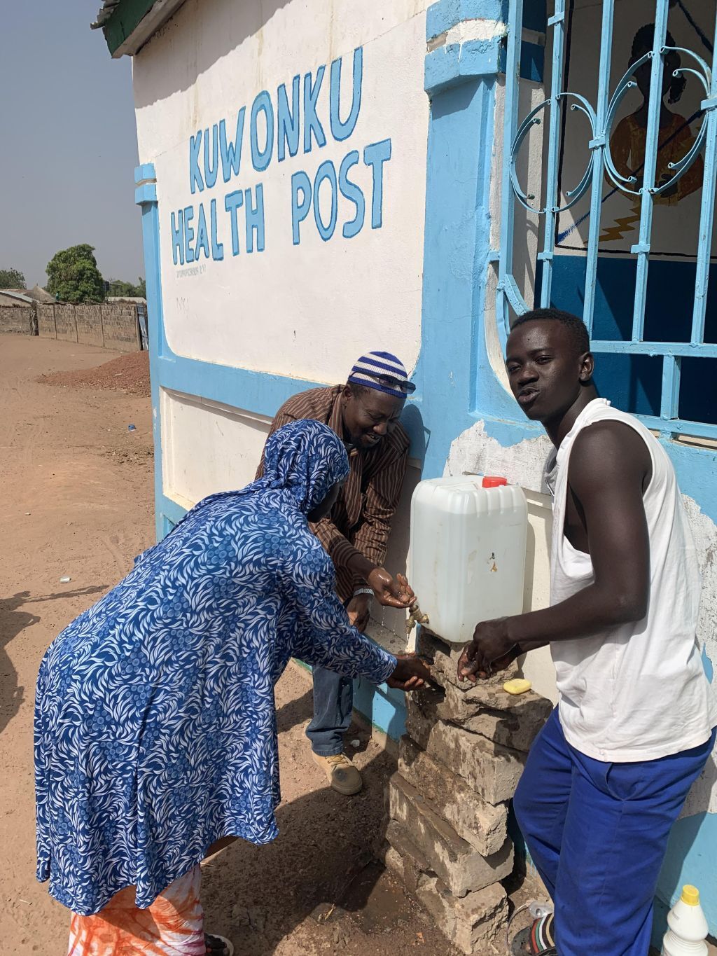 Hand-washing station